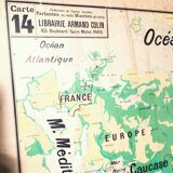 Vidal Lablache Asia School Map Number 14
