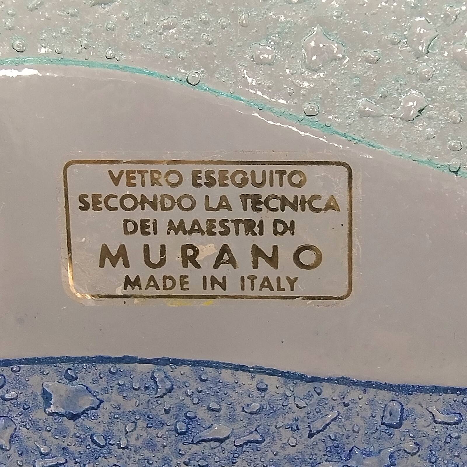 1970s Astonishing Tray By Albatros in Murano Glass. Made in Italy