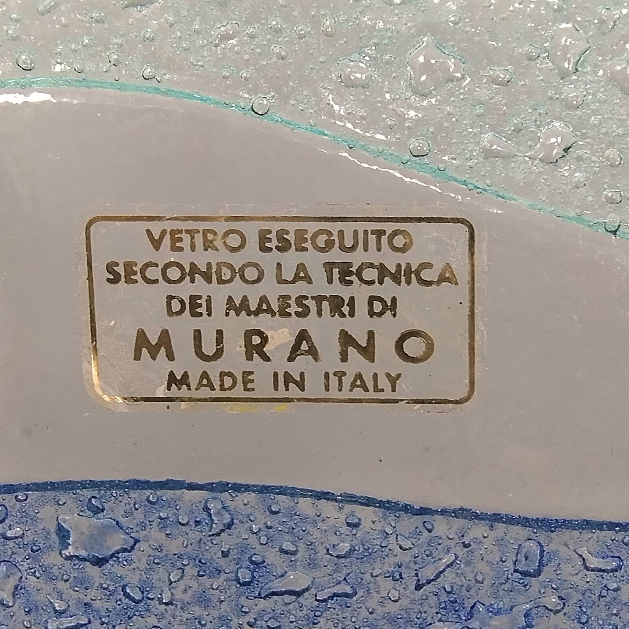 1970s Astonishing Tray By Albatros in Murano Glass. Made in Italy