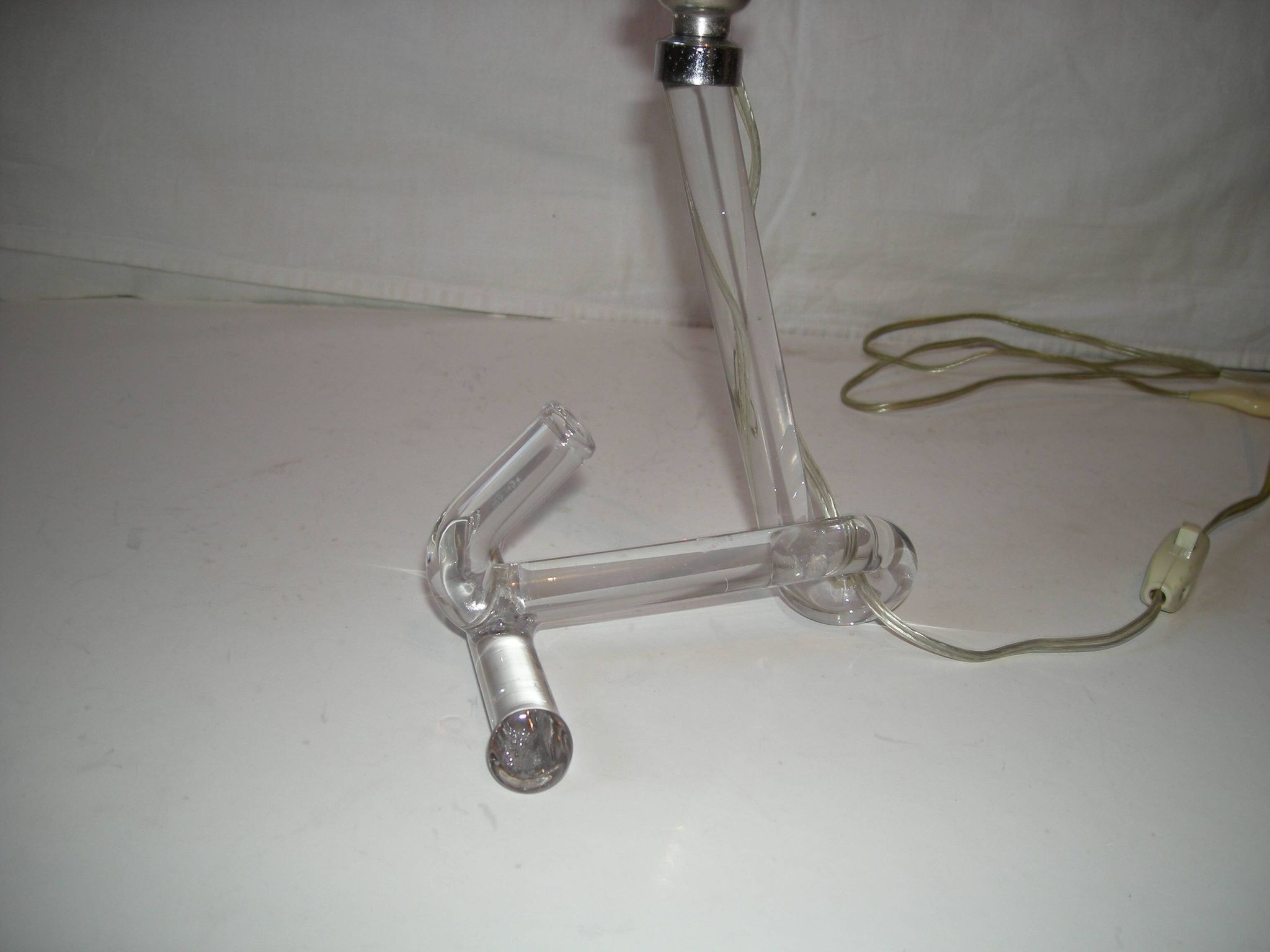 Lampe en verre des années 50