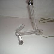 Lampe en verre des années 50