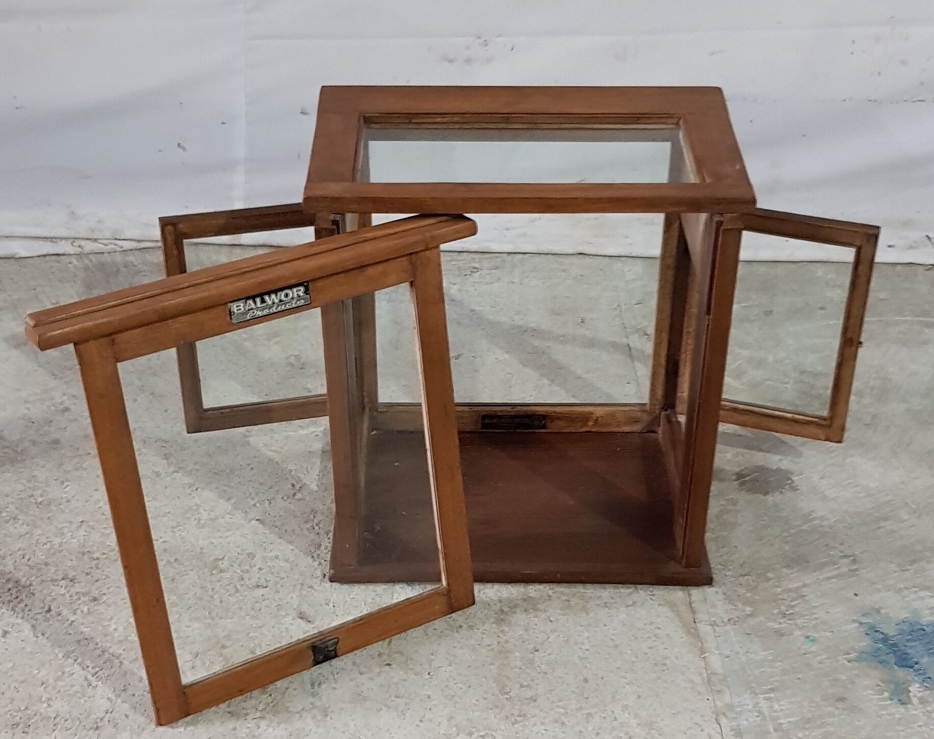 Old teak scale box