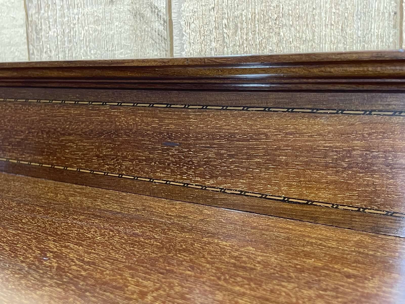 English 3-door mahogany bookcase from the 1950s