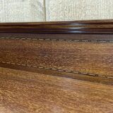 English 3-door mahogany bookcase from the 1950s