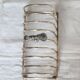 Large vintage silver metal toast rack - Curtain bow detail