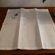 8 serviettes de table brodées fleurs coton métis 40 x 38