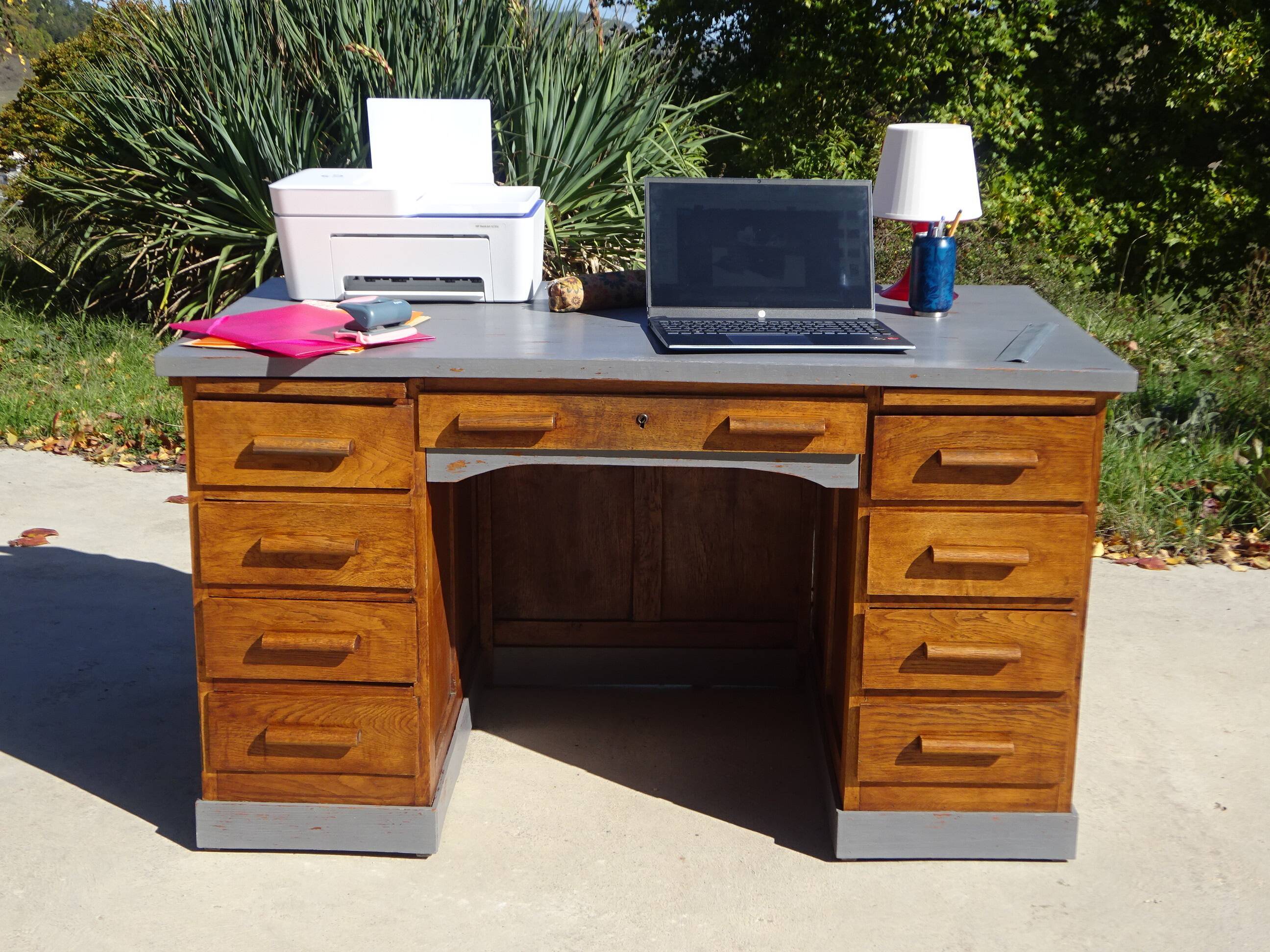 Grand bureau vintage