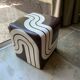Pouf Pierre Cardin in 70s vinyl