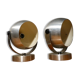 Pair of wall lamps eyes ball 1970.