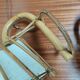 Pair of rattan wall lamps