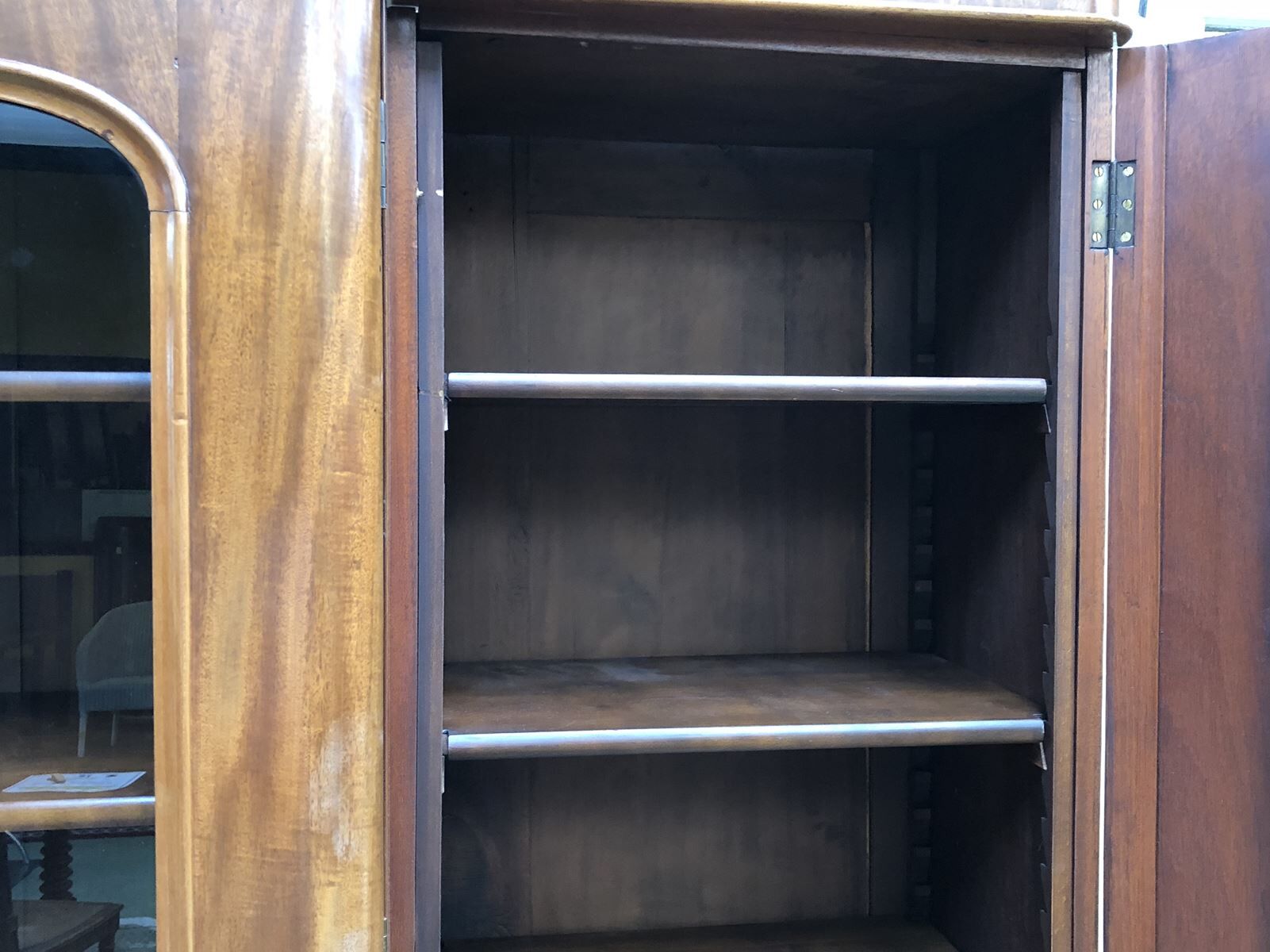 Mahogany victorian nineteenth bookcase