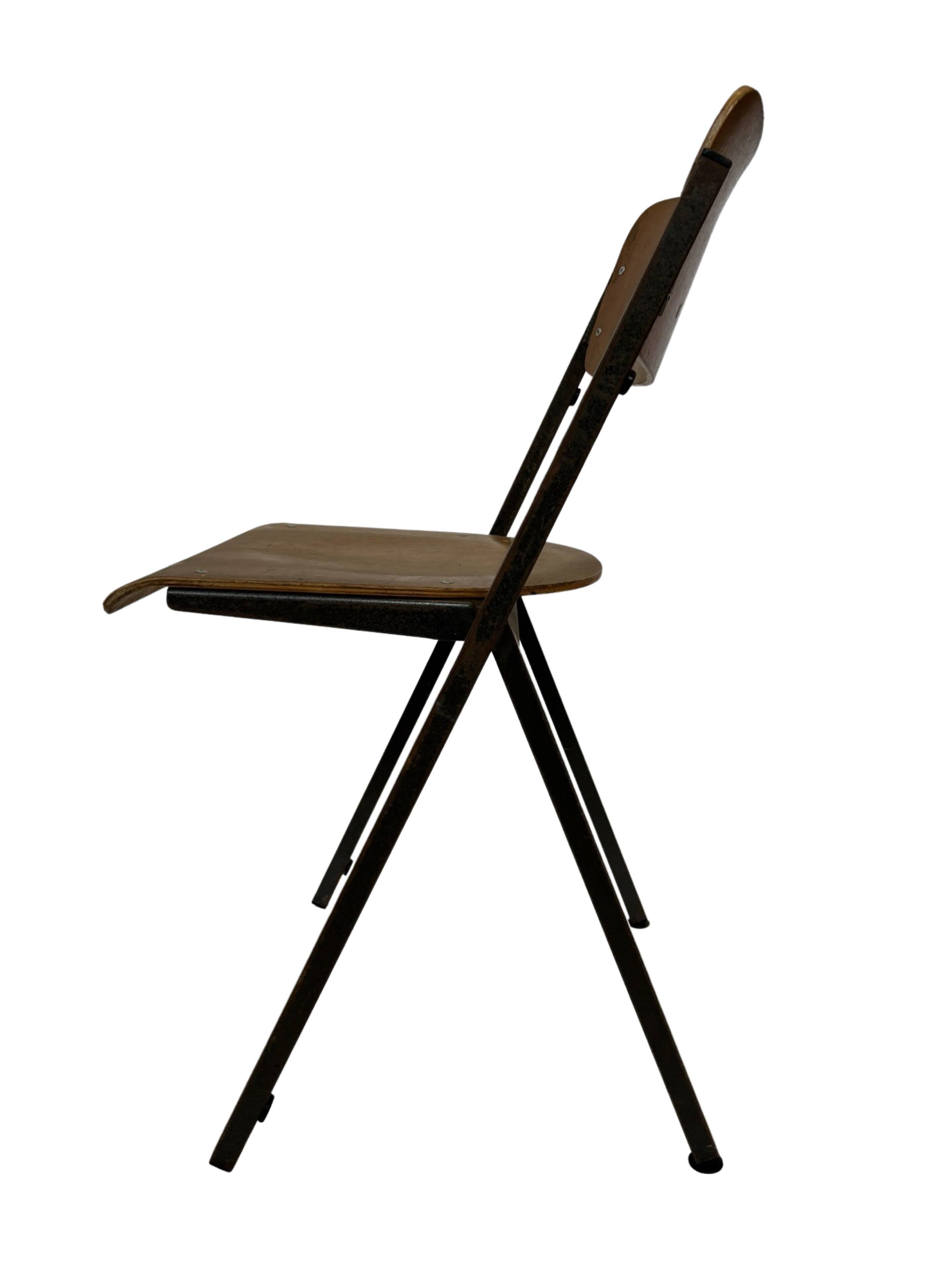 Set Of Four Compass Chairs 1960 Dutch Design School Chairs