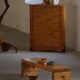 Brutalist modern Swedish table/bench in solid pine, mid-20th century, 1960s.