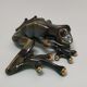 Vintage glazed ceramic tree frog