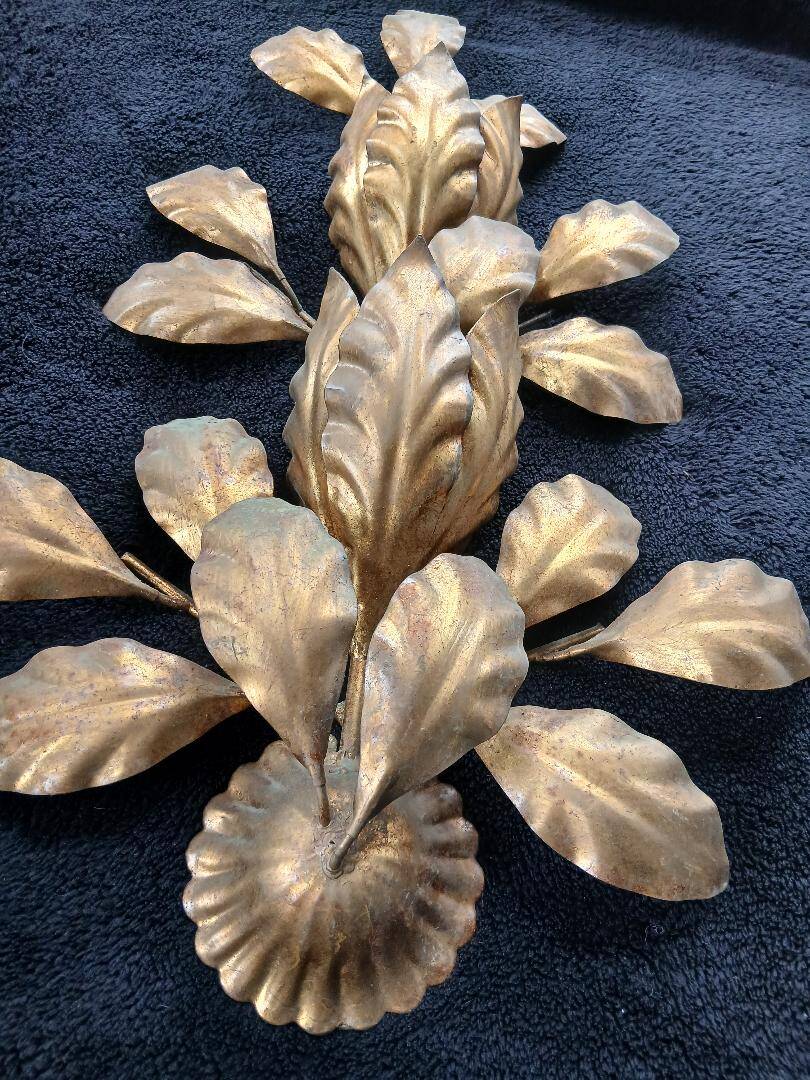 Applique lamp hans kogl gold metal