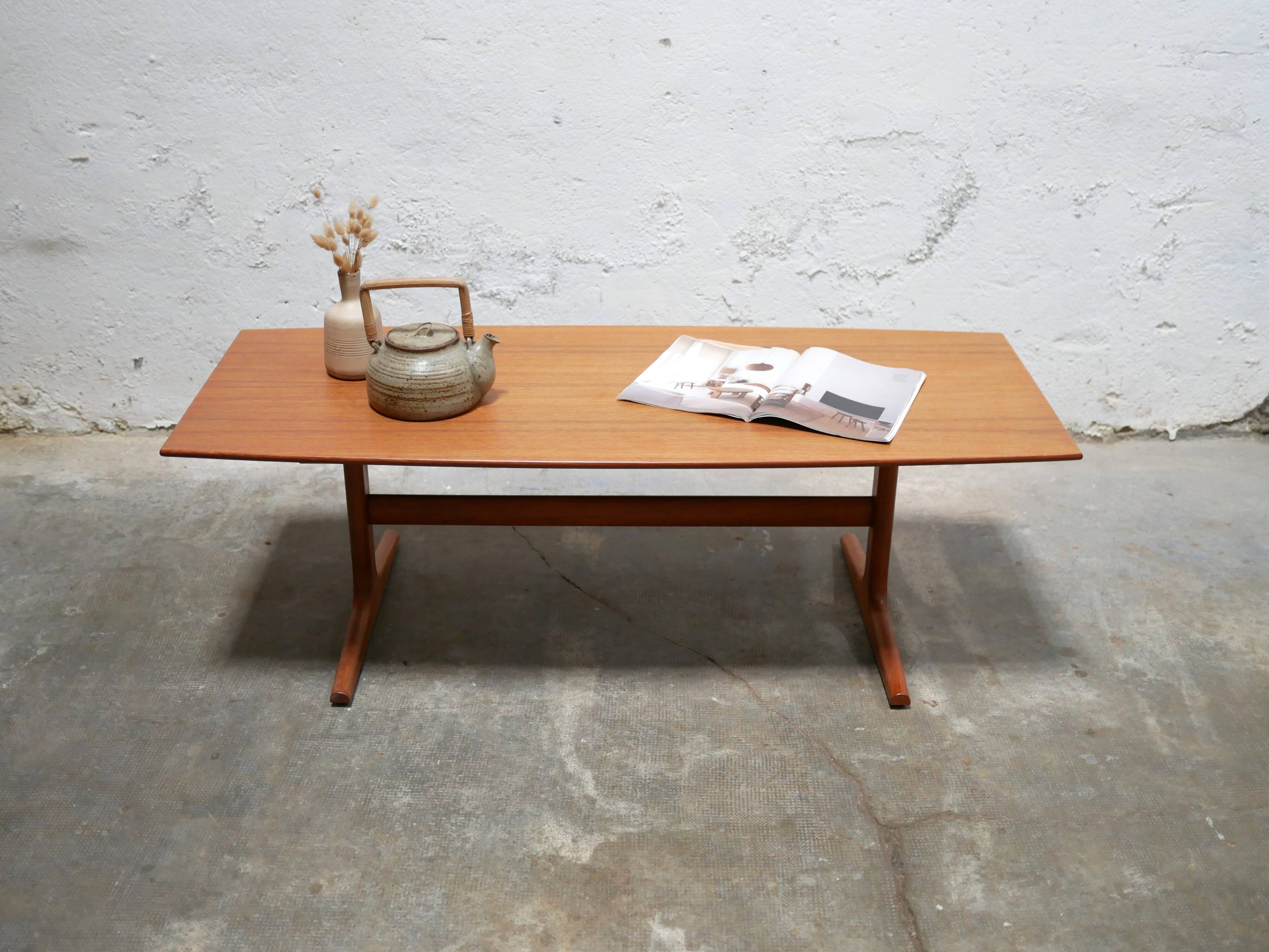 Vintage Scandinavian teak coffee table