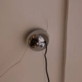 Chrome and Perspex chandelier, 9t manufacturer, Italy 1970