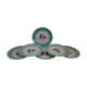 Flat plates water green birds