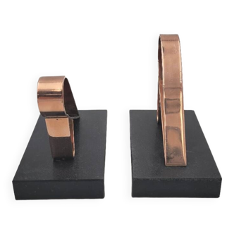 Pair of Gold Starry Bookends