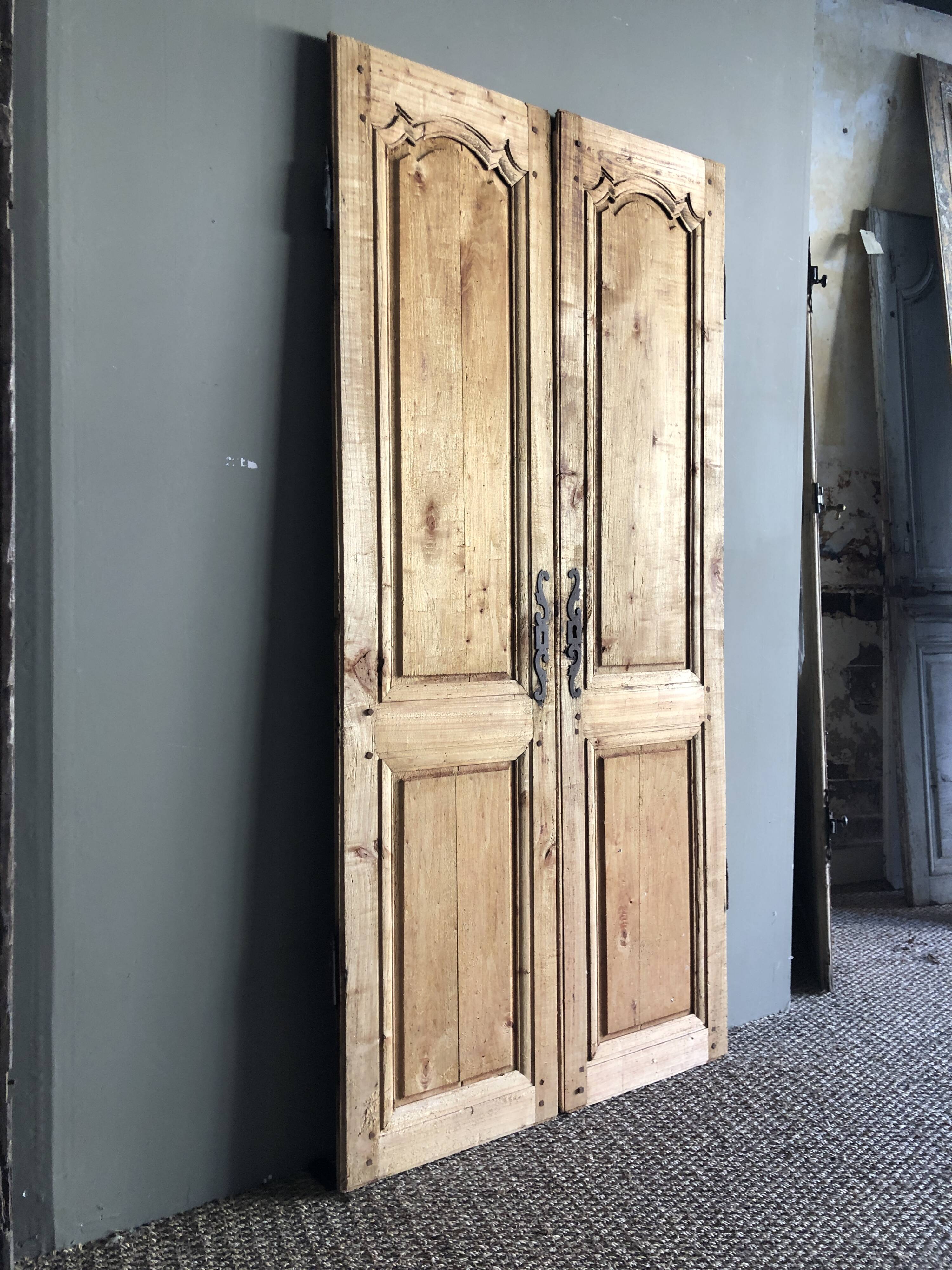 Pair of cupboard doors - late 18th century