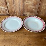 Set of 5 old Ceranord St Amand plates