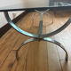 Vintage chrome coffee table