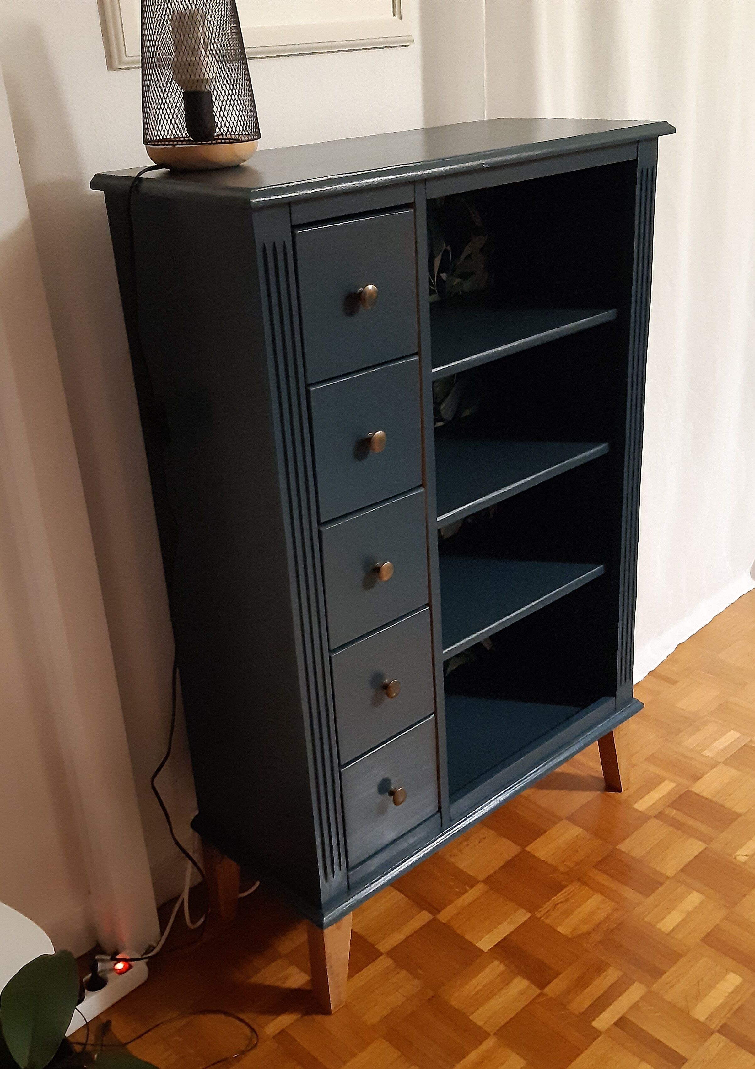 Scandinavian flour ganne blue