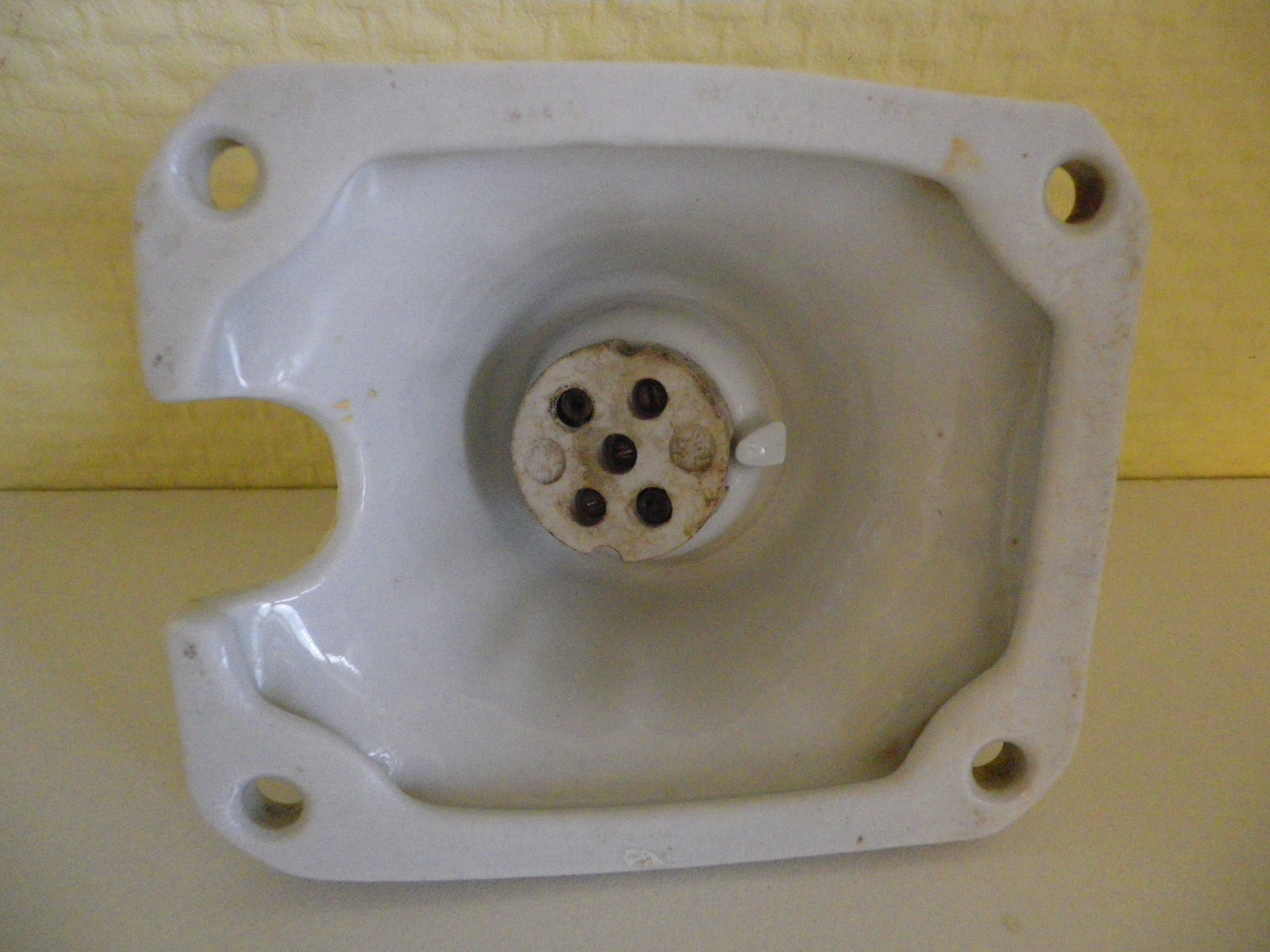 Wall lamps called "hooks" art deco, glazed porcelain, 1920s/1940s