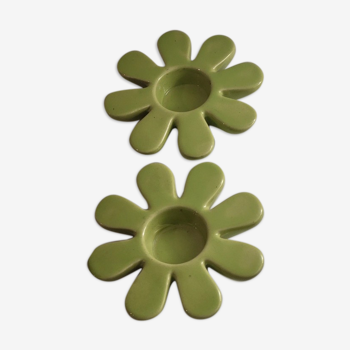 Lot de 2 bougeoirs
