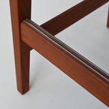 Erik Buch set of three bar stools in teak Dyrlund Denmark 1960