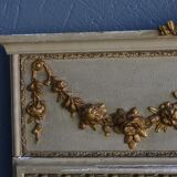 Style Louis XVI era Pier XIX in boistet lacquered gilded stucco