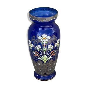 Vase en verre émaillé