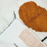 Hand-woven Beni Ouraine wool rug, size 150 x 250 cm