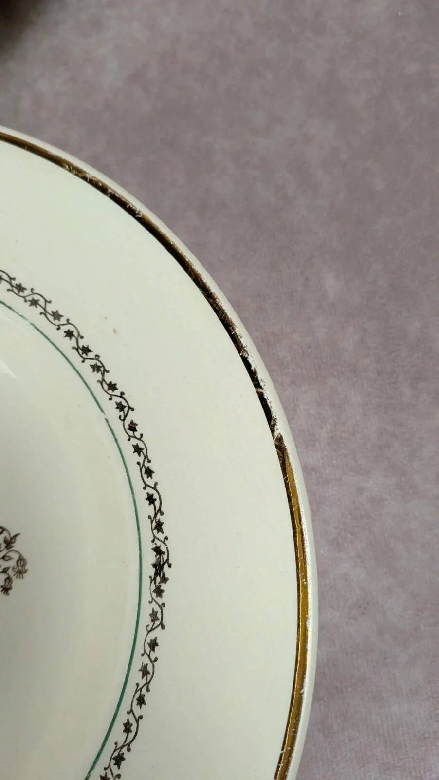 Set of 6 Gien deep plates