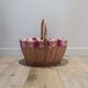 Vintage rattan wicker basket