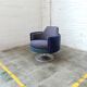 Fauteuil pivotant vintage design hongrois