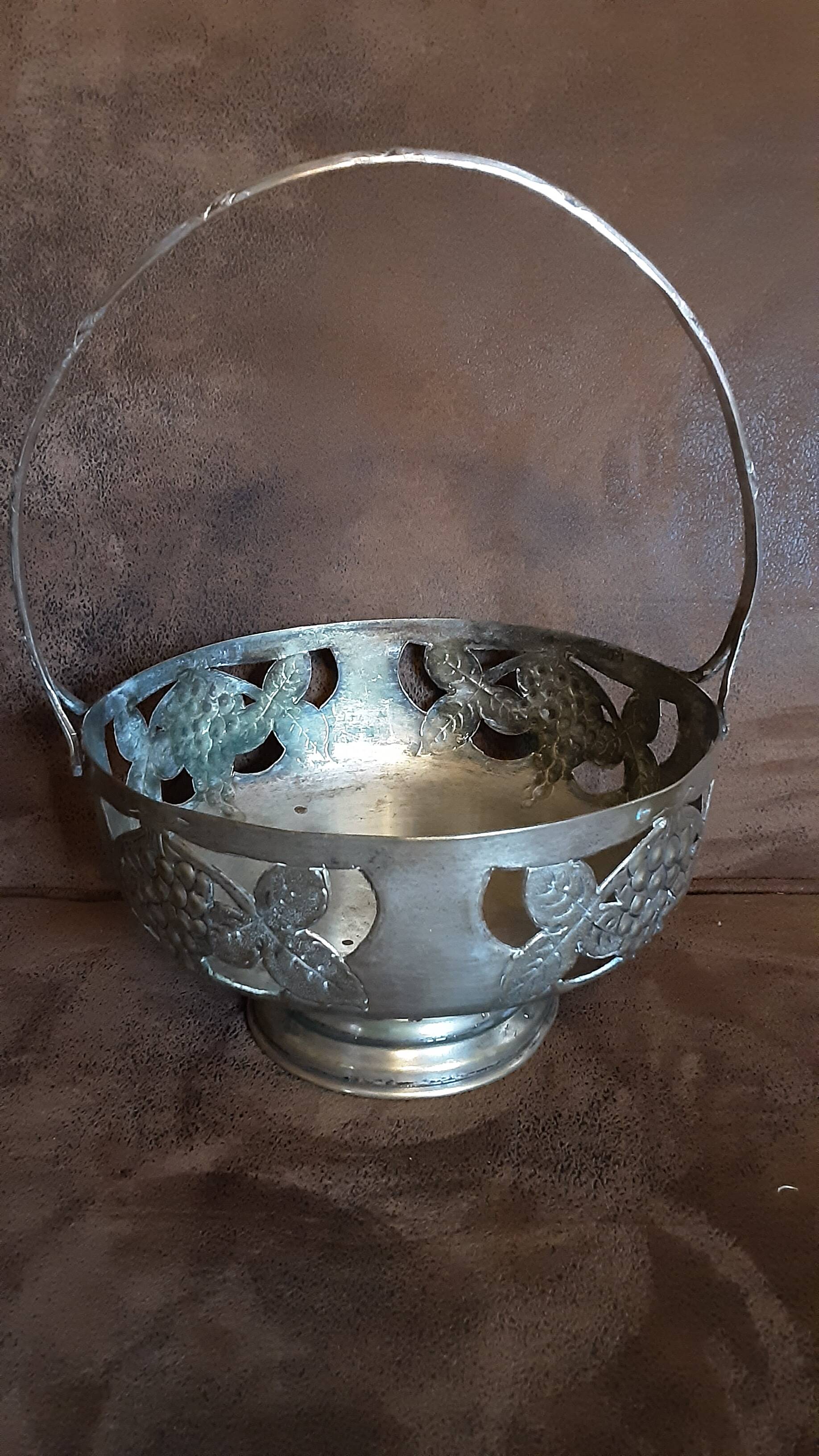 Coupe sur pied  métal  vintage