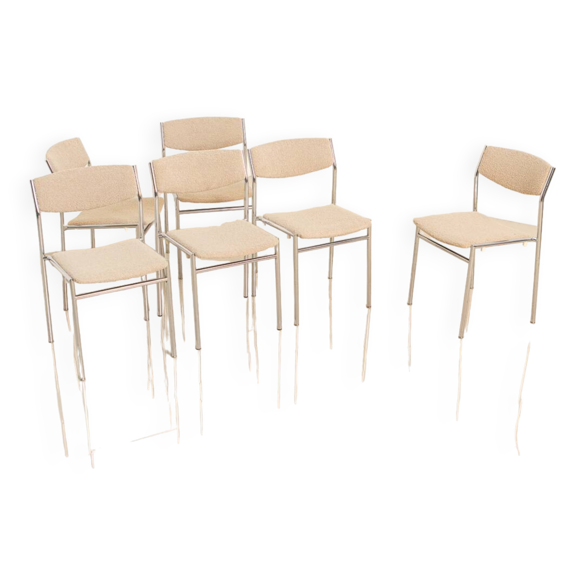 Set of 6 chairs by Gijs van der Sluis 60's