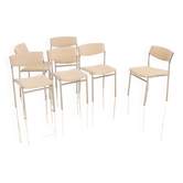 Set of 6 chairs by Gijs van der Sluis 60's
