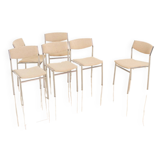 Set of 6 chairs by Gijs van der Sluis 60's