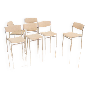 Set of 6 chairs by Gijs van der Sluis 60's