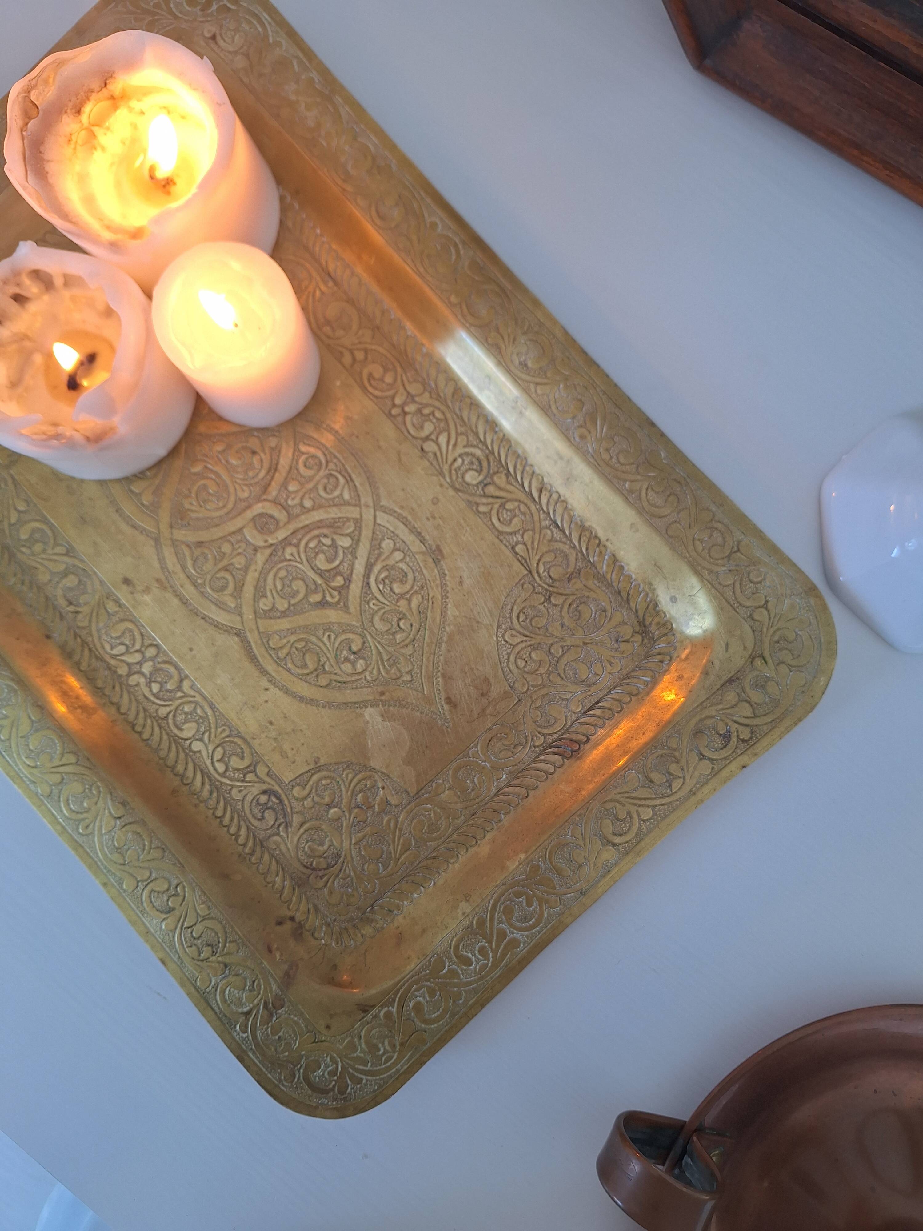 Vintage brass tray