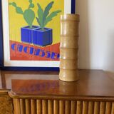 Vase en bambou Hollywood Regency, Italie 1970