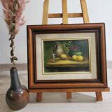 Nature morte, huile sur panneau, classique
