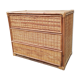 Commode rotin et bambou vintage