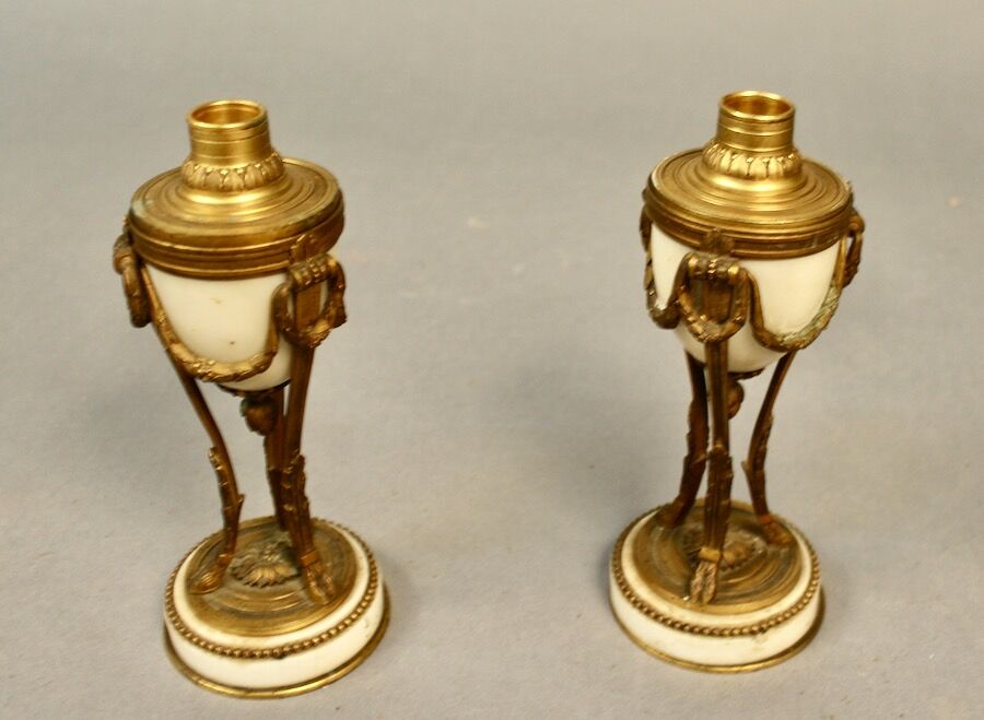 Pair of Louis XVI style cassolettes