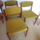 3 chairs teak Danish Glostrup MOBLERFABRIK