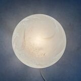 Large designer egg lamp by Vianne Verrerie from the 70s