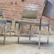 Set of four vintage armchair chairs
