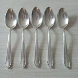 Small silver metal spoons